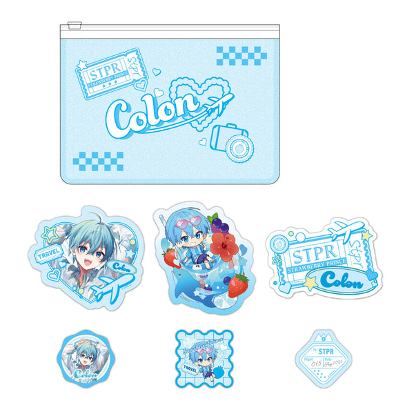 すとぷり スライダーポーチ＆ステッカーセット(Summer Trip ver.!!/ころん)