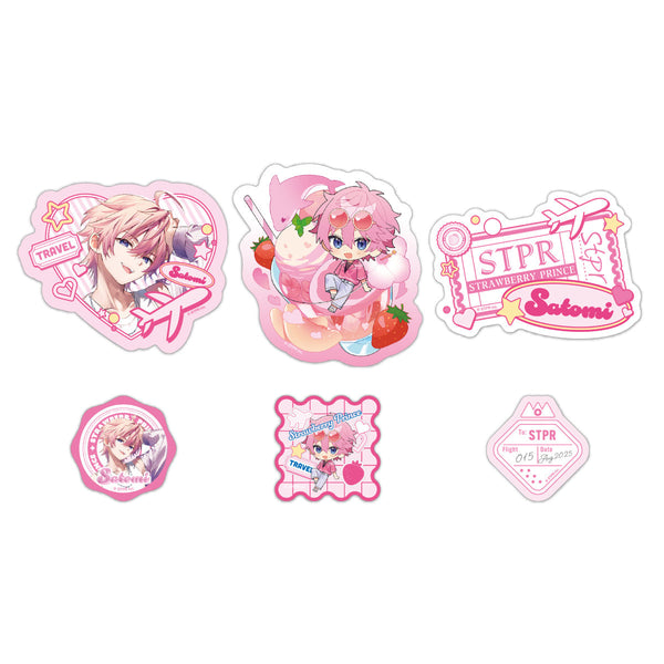すとぷり スライダーポーチ＆ステッカーセット(Summer Trip ver.!!/さとみ)