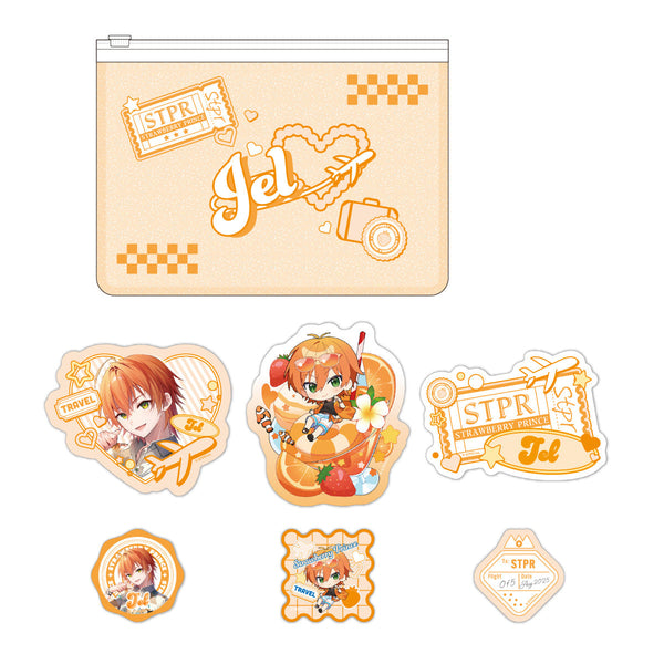 すとぷり スライダーポーチ＆ステッカーセット(Summer Trip ver.!!/ジェル)