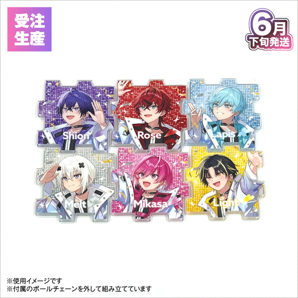 【受注生産/6月下旬発送】STPR Family Festival!! パズルアクリルキーホルダー(めておら - Meteorites - Lapis)＜受付期間：～4/27＞