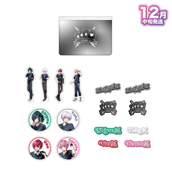 【受注生産/12月中旬発送】STPR Family スライダーポーチ＆ステッカーセット(騎士X - Knight X -)＜受付期間：～9/28＞