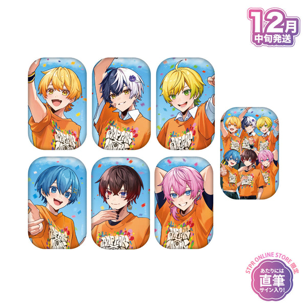 【受注生産/12月中旬発送】STPR Family ランダムスクエア缶バッジ(AMPTAKxCOLORS)＜受付期間：～9/28＞