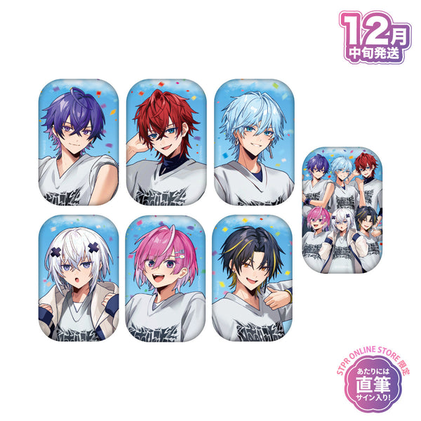 【受注生産/12月中旬発送】STPR Family ランダムスクエア缶バッジ(めておら - Meteorites -)＜受付期間：～9/28＞