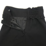 フリルレースアップスカート (BLACK)