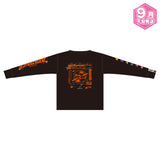 【9月下旬発送】AMPTAKxCOLORS ロングTシャツ(AMPTAKx侵略計画レインボーロード中93％ ver./BLACK)＜受付期間：～8/16＞