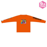 【9月下旬発送】AMPTAKxCOLORS ロングTシャツ(AMPTAKx侵略計画レインボーロード中93％ ver./ORANGE)＜受付期間：～8/16＞