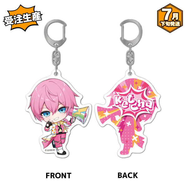 【受注生産/7月下旬発送】AMPTAKxCOLORS アクリルキーホルダー(AMPTAKxレインボーロード中77% ver./けちゃ)＜受付期間：～6/1＞