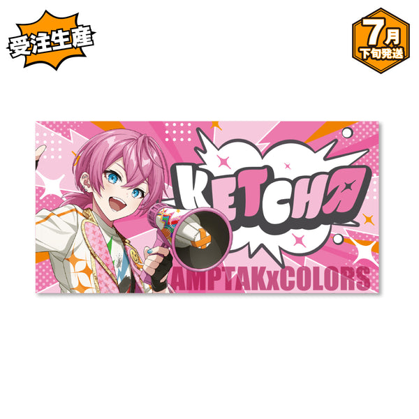 【受注生産/7月下旬発送】AMPTAKxCOLORS ピクチャータオル(AMPTAKxレインボーロード中77% ver./けちゃ)＜受付期間：～6/1＞