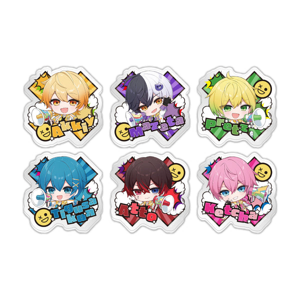AMPTAKxCOLORS ランダムアクリルステッカー(AMPTAKxレインボーロード中77% ver.)＜受付期間：～6/1＞