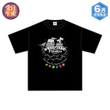 【受注生産/6月中旬発送】AMPTAKxCOLORS Tシャツ(AMPTAK海賊団xレインボーロード中88％ ver./BLACK)＜受付期間：～4/12＞