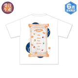 【受注生産/6月中旬発送】AMPTAKxCOLORS Tシャツ(AMPTAK海賊団xレインボーロード中88％ ver./WHITE)＜受付期間：～4/12＞