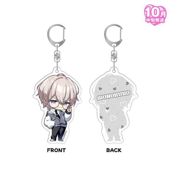 【受注生産/10月中旬発送】ドキッとデートしよ？ドキ恋アクキー(ものくろ)＜受付期間：～8/11＞