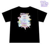 【12月上旬発送】めておら - Meteorites - グラフィックTシャツ(青春！めておら学園祭 ver./BLACK)＜受付期間：～11/23＞