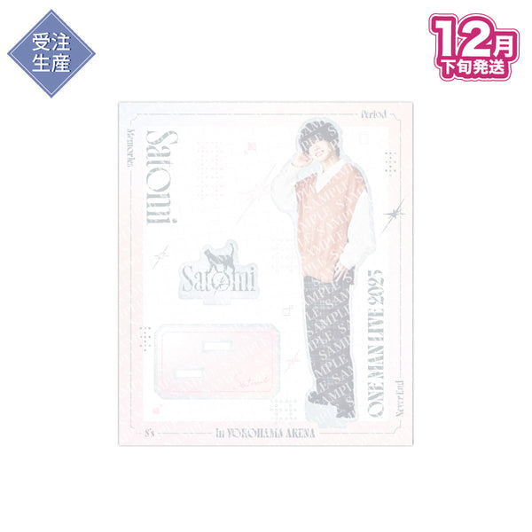 【受注生産/12月下旬発送】さとみ アクリルスタンド(Satomi ONE MAN LIVE 2025 ver./Type B)＜受付期間：～10/26＞