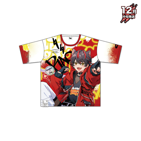 【12月中旬発送】すにすて - SneakerStep フルグラフィックTシャツ(We are SneakerStep! -1st Step- ver./らお)＜受付期間：～12/7＞