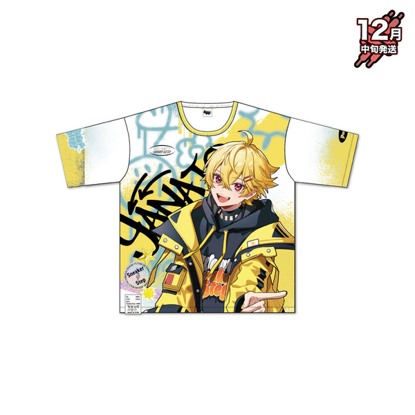 【12月中旬発送】すにすて - SneakerStep フルグラフィックTシャツ(We are SneakerStep! -1st Step- ver./やなと)＜受付期間：～12/7＞
