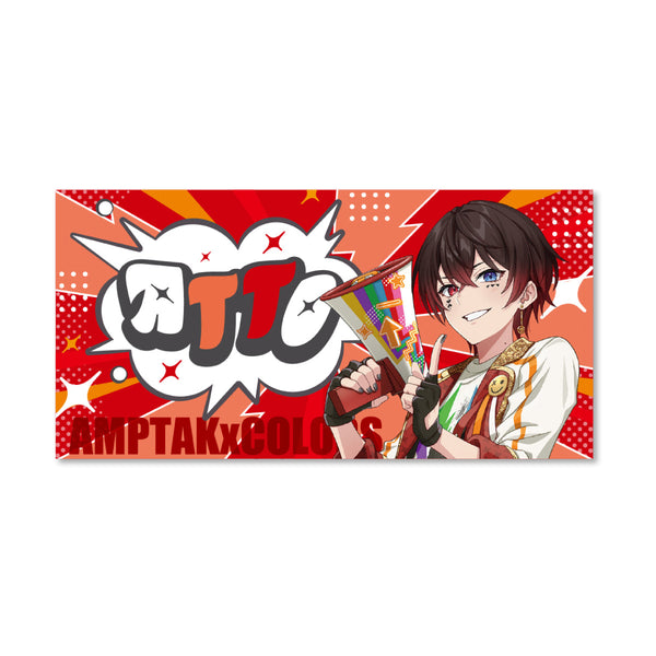 AMPTAKxCOLORS ピクチャータオル(AMPTAKxレインボーロード中77% ver./あっと)